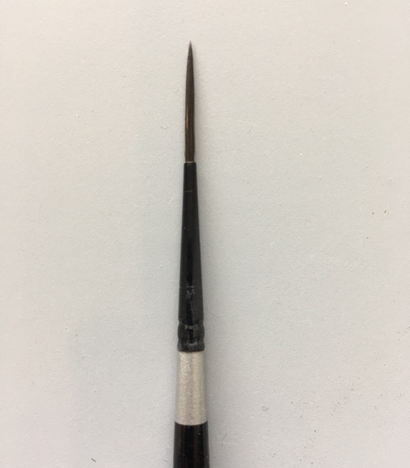 Size 1 by Silver Brush Limited Script Liner Silver Brush 3007S-1 Black Velvet Short Handle Blend Squirrel and Risslon Brush 