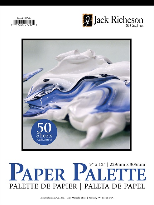 Jack Richeson Grey Matters Disposable Paper Palette 30 Sheets 6 x 9 in 