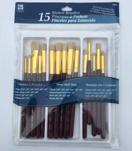 stencil paint brushes