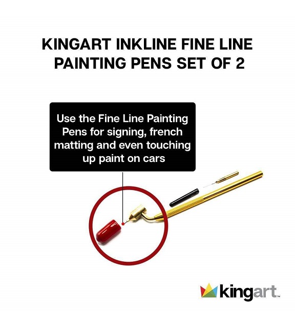 Wholesale GORGECRAFT 1Pc Slanting Fine Line Painting Pen Fluid